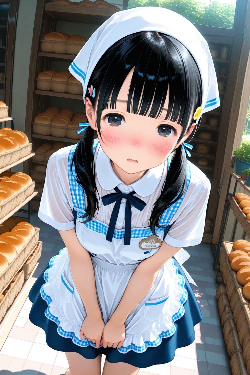 バイトしてるのを内緒にしてほしい次女ちゃん🌕✨