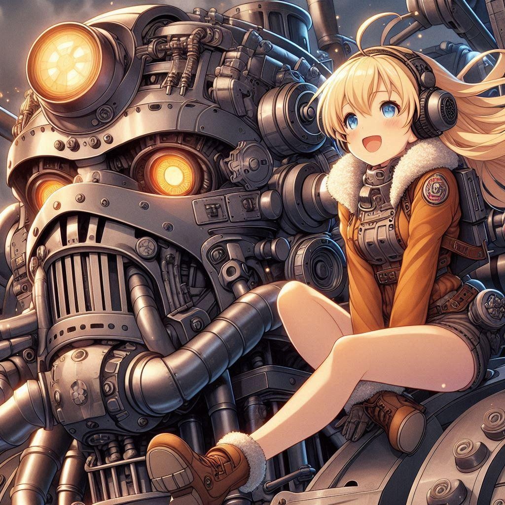 パイロットちゃんとスチームロボ