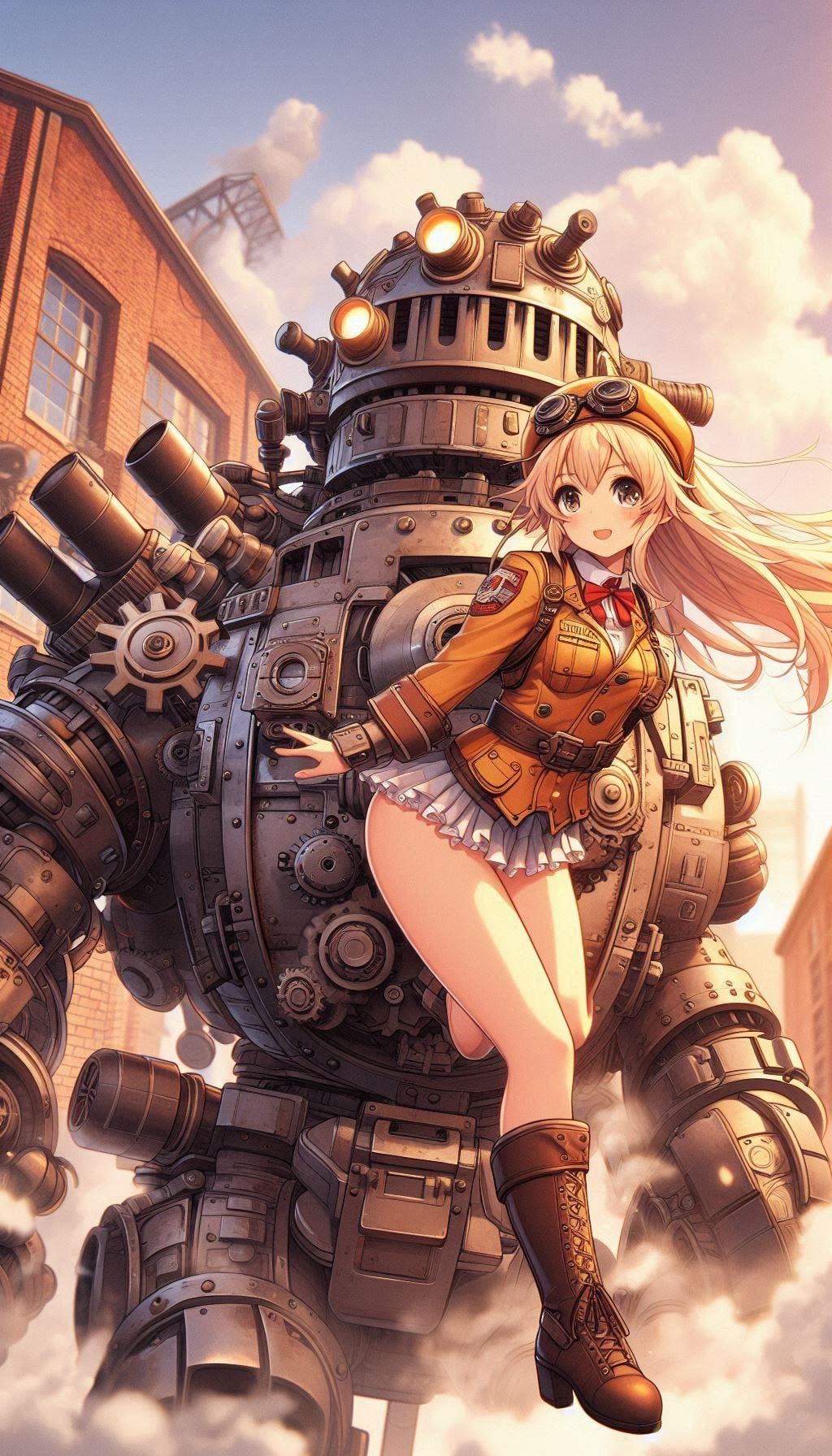 パイロットちゃんとスチームロボ