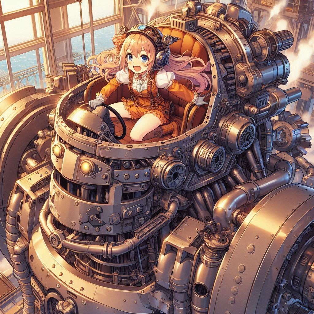 パイロットちゃんとスチームロボ