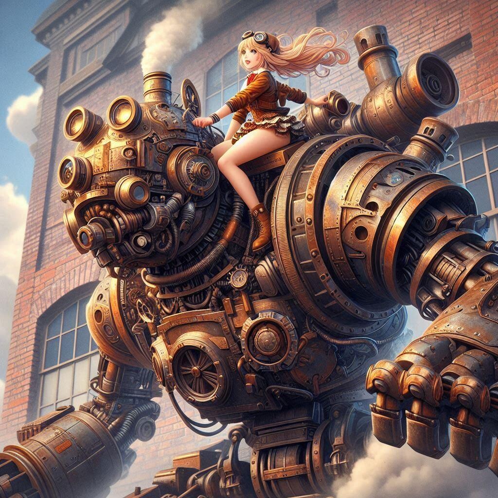 パイロットちゃんとスチームロボ