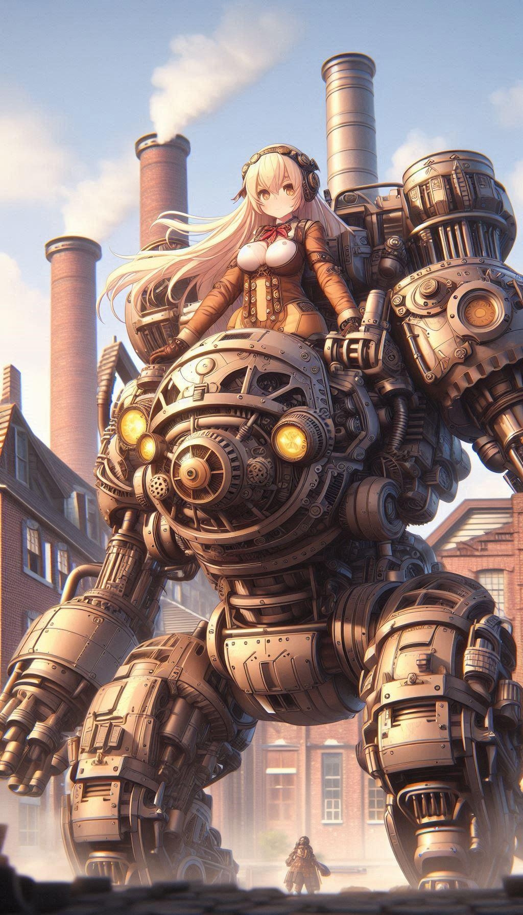 パイロットちゃんとスチームロボ