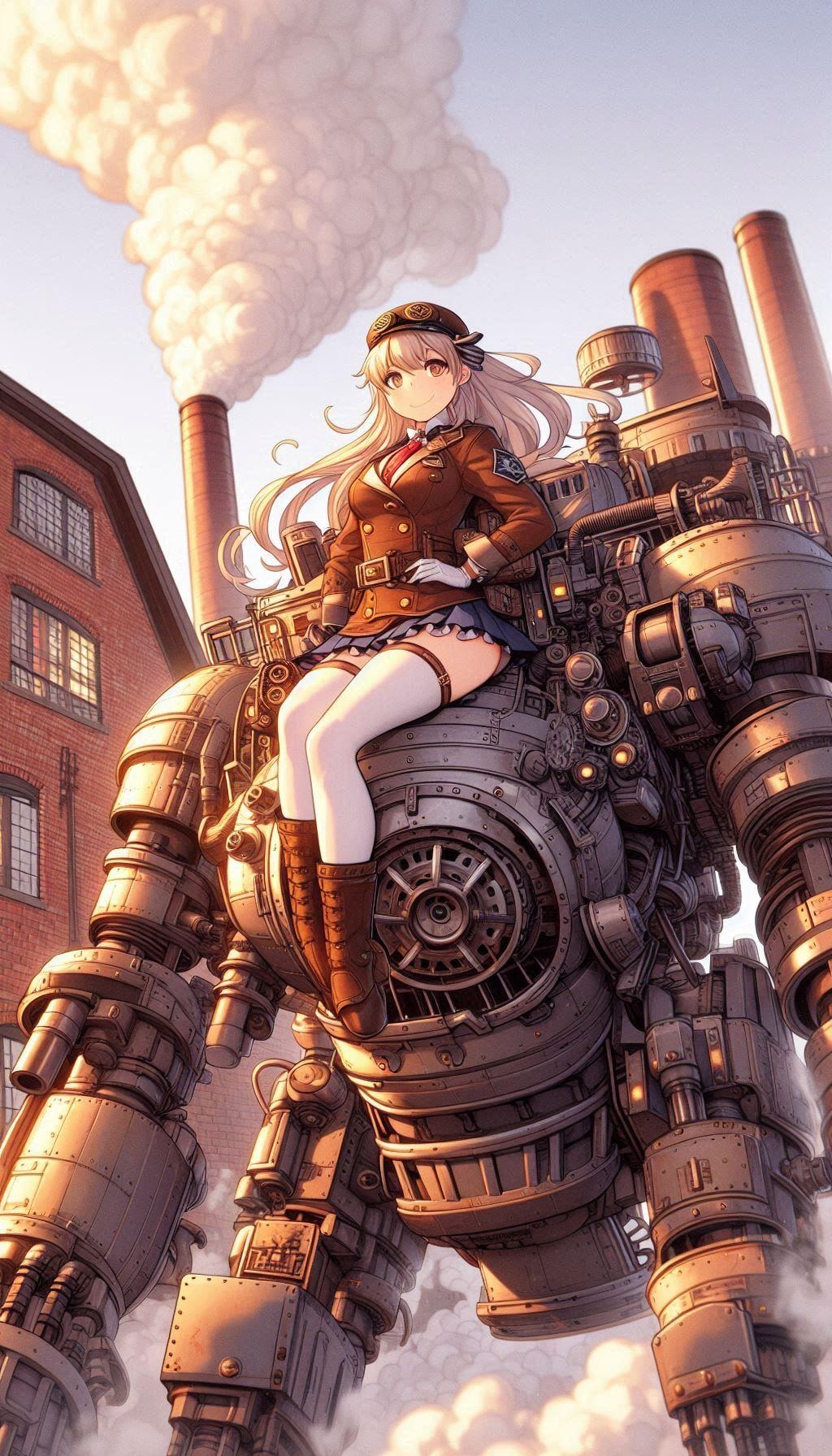 パイロットちゃんとスチームロボ