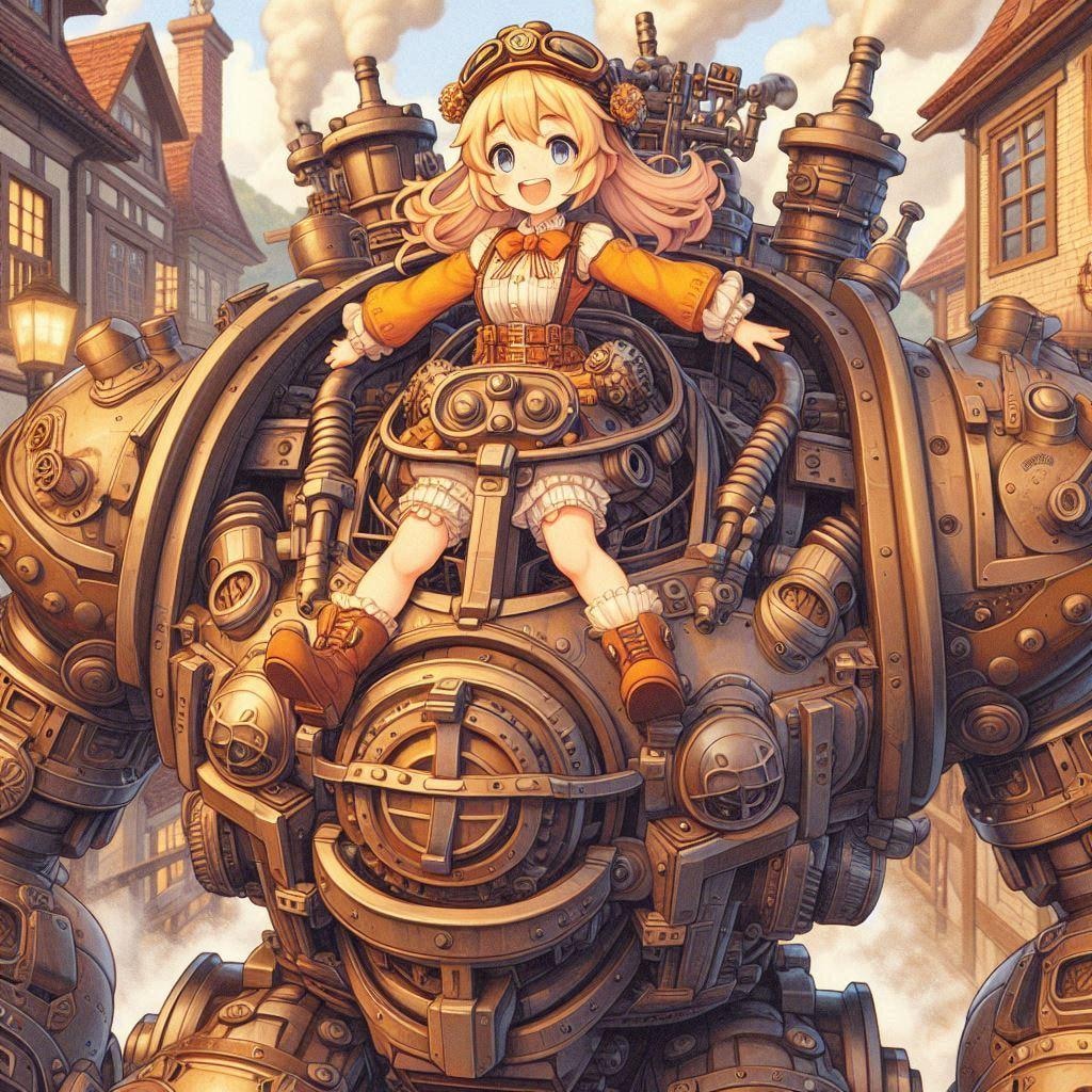 パイロットちゃんとスチームロボ