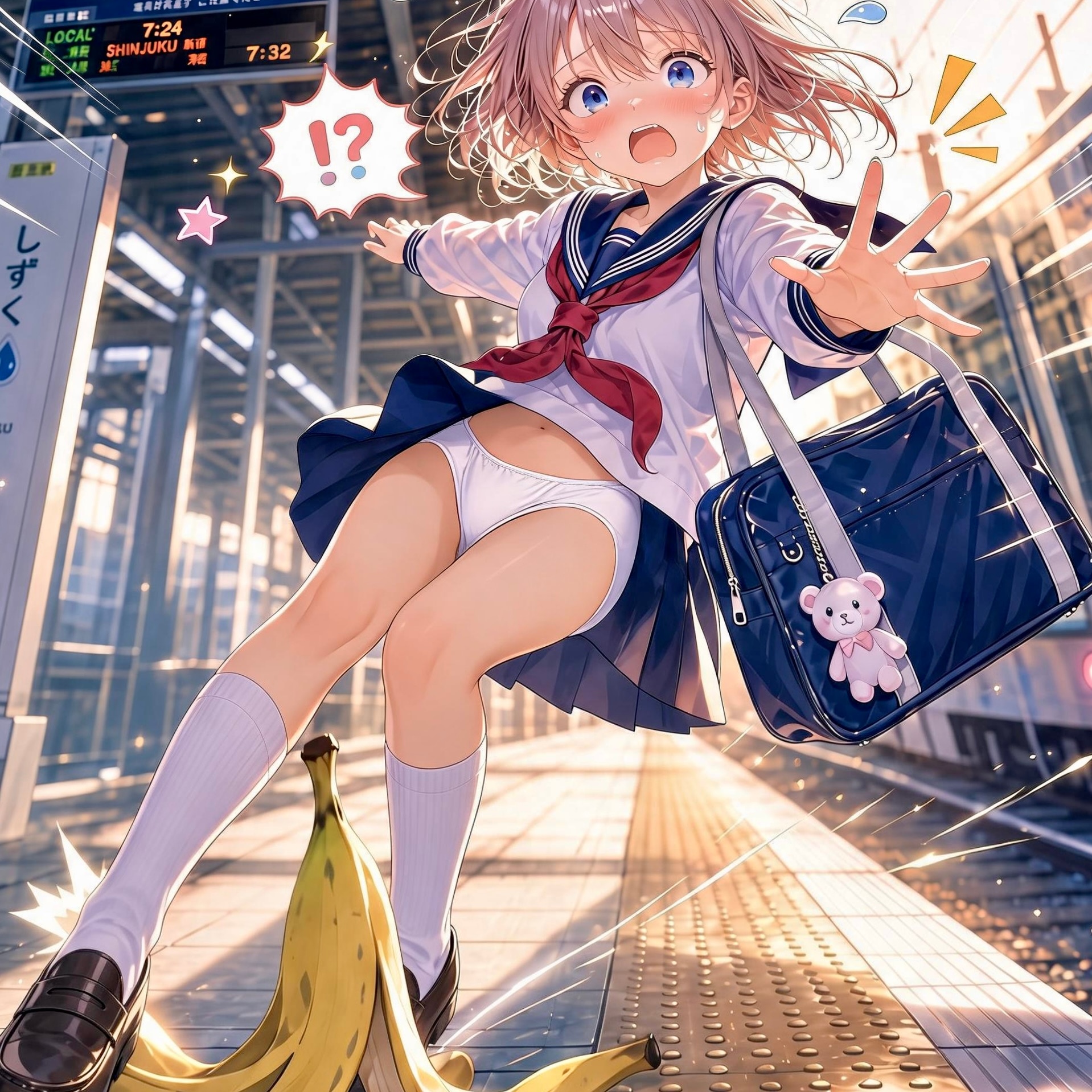 TRICKちゃんはバナナを踏む