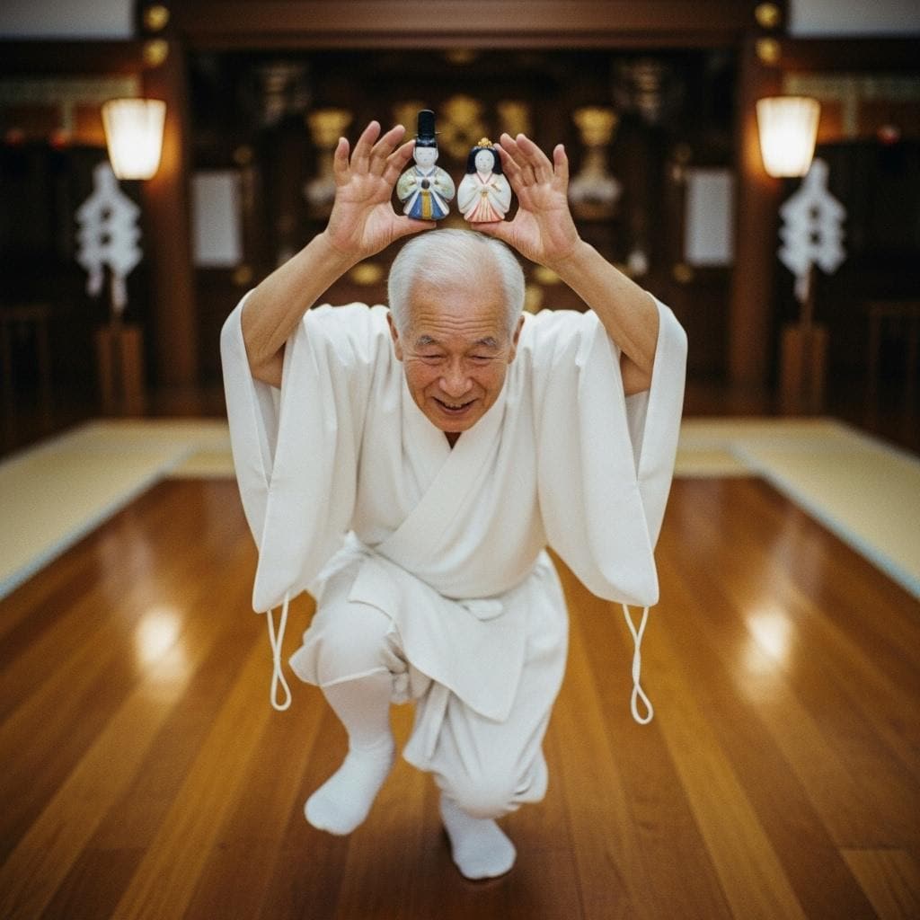 某町の神社に伝わる神事