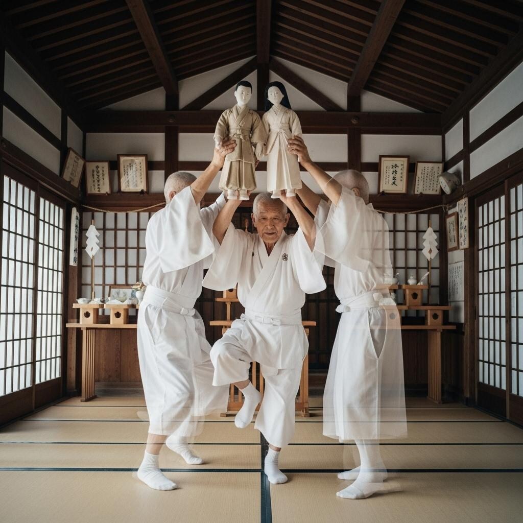 某町の神社に伝わる神事