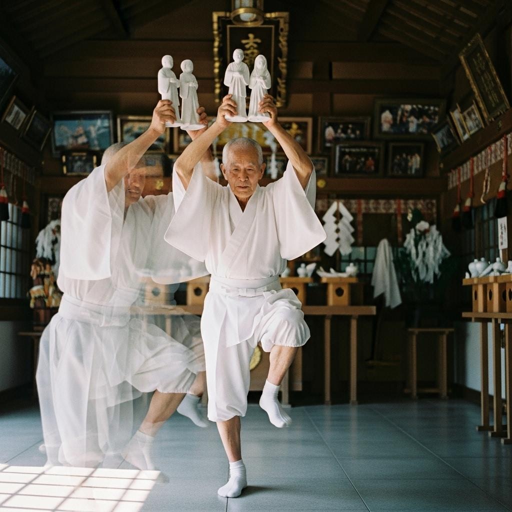 某町の神社に伝わる神事