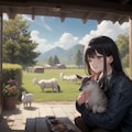 動物との触れ合い 2枚目