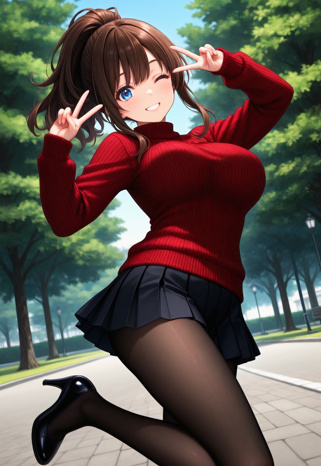 1148（赤いセーター）