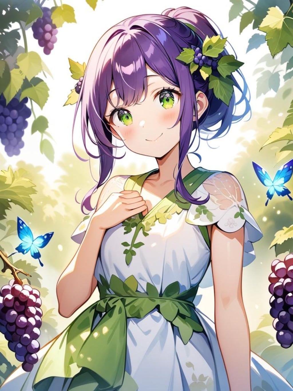 ぶどうさん　その５（水彩画風