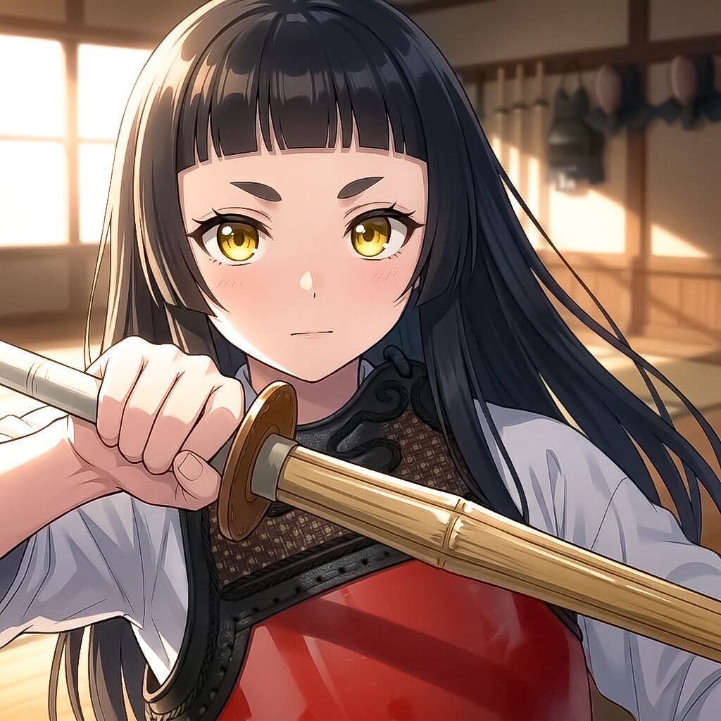 姫カット麻呂眉ぱっつん剣士