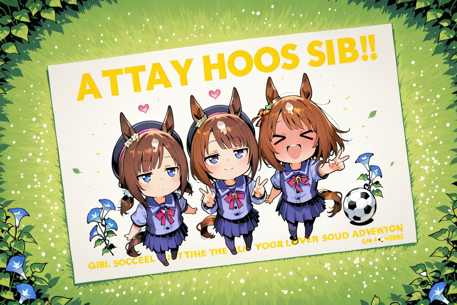 サッカーボールとちびちゃん。