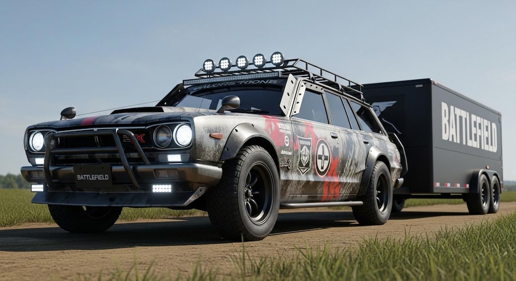 スカイラインワゴンバトルフィールド軍用車