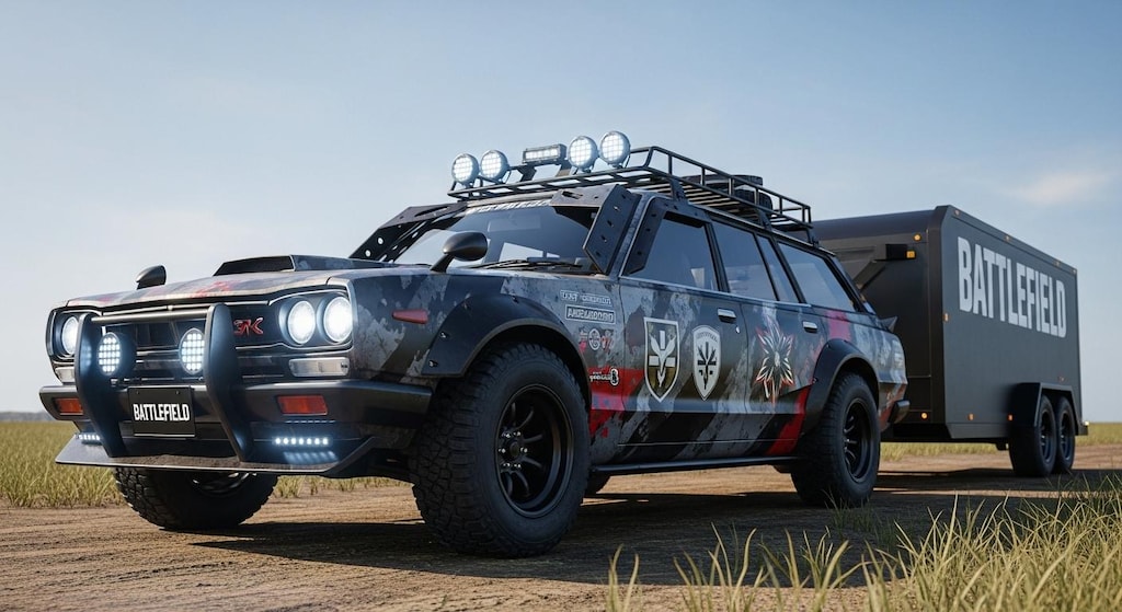 スカイラインワゴンバトルフィールド軍用車