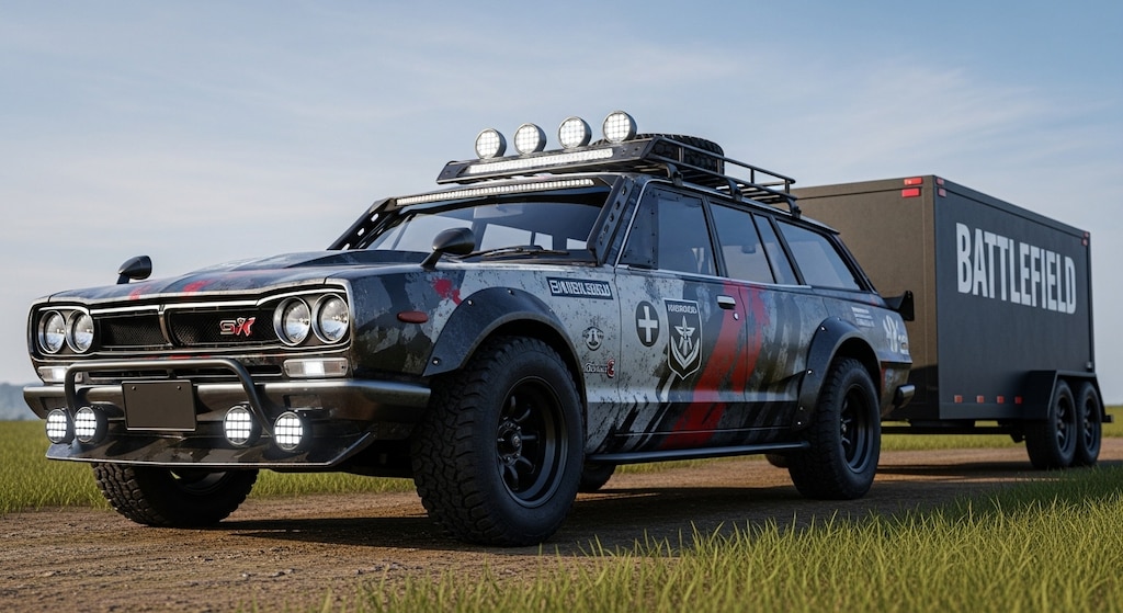 スカイラインワゴンバトルフィールド軍用車