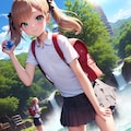 loli and Vast landscape_A3 3枚目