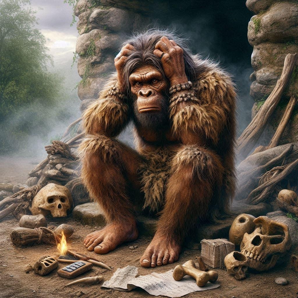 悩んでるタール人