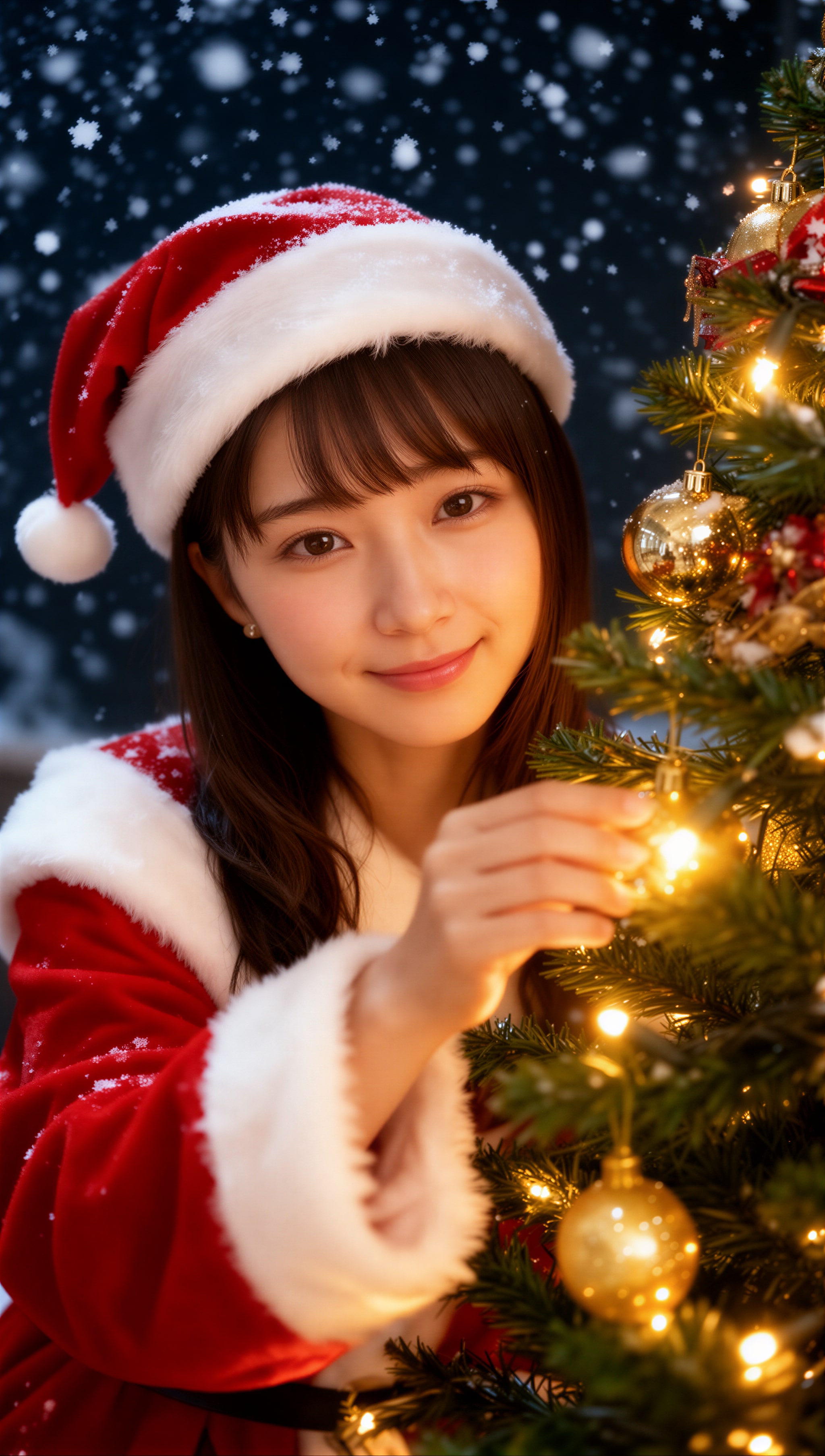 クリスマスツリーに飾り付け | の人気AIイラスト・グラビア