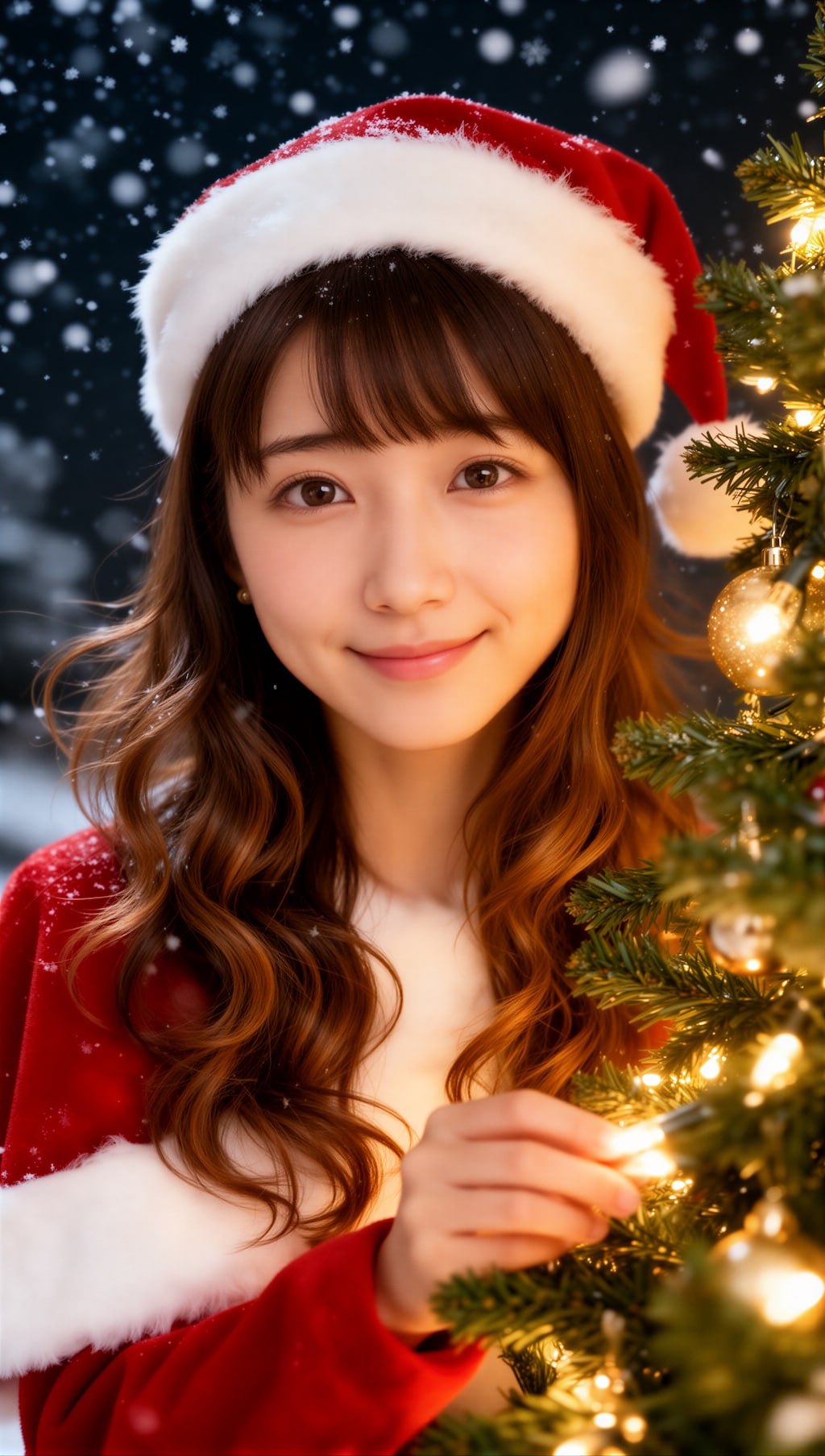 クリスマスツリーに飾り付け