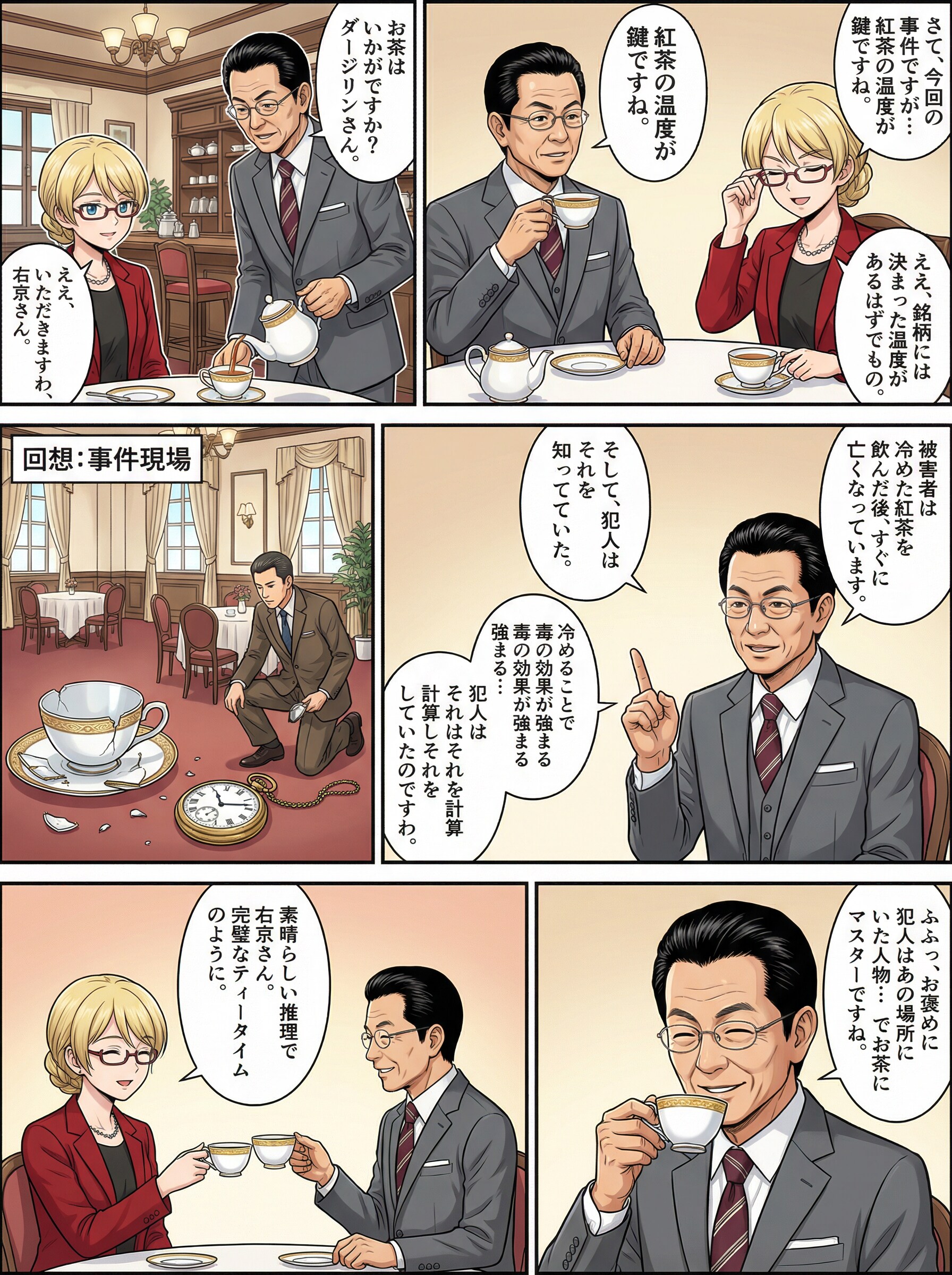 右京さんとダージリンさん。