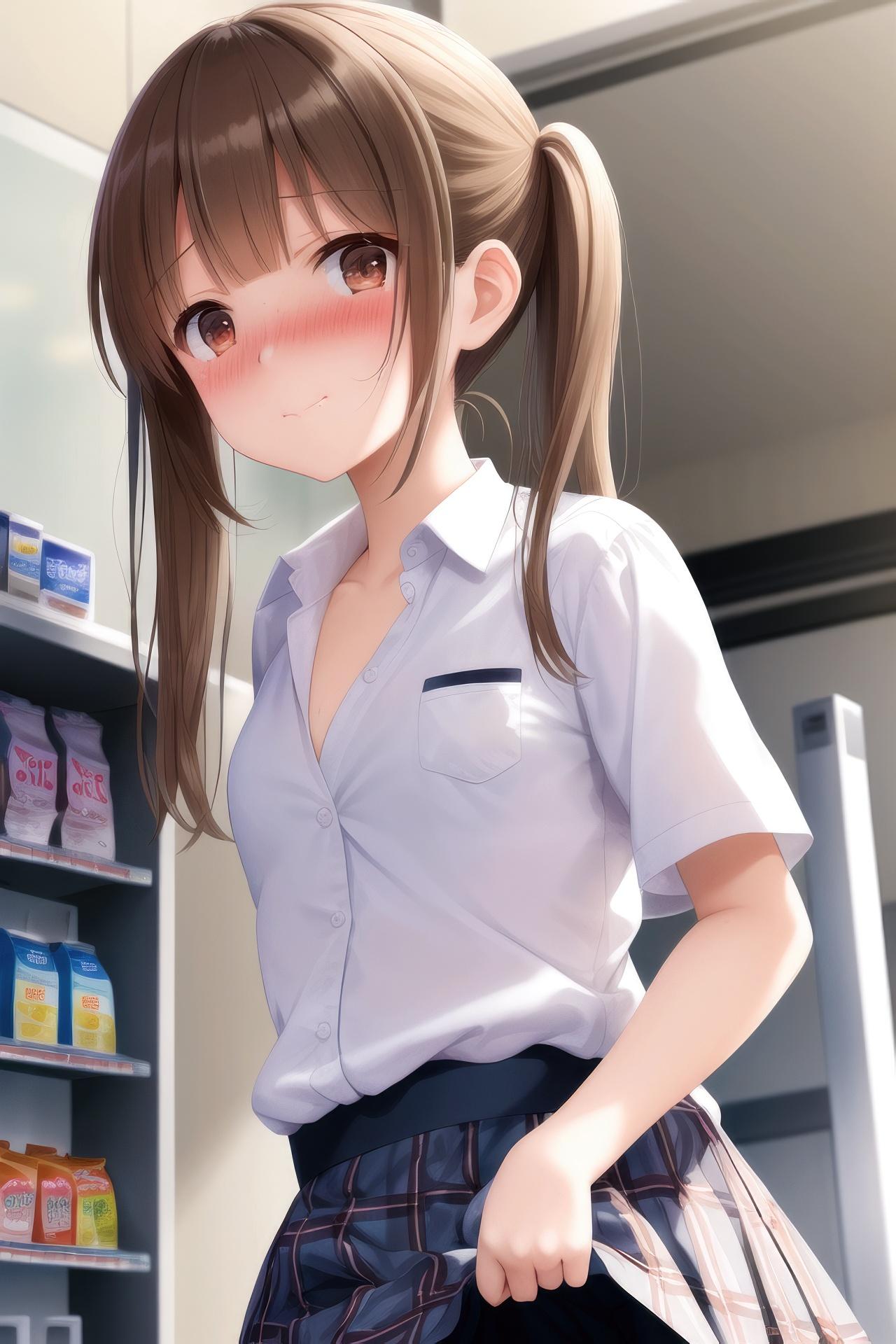 コンビニ露出チャレンジ