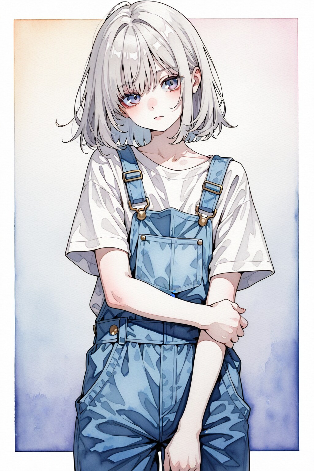 オーバーオール | の人気AIイラスト・グラビア