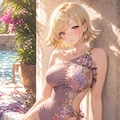 外はねボブ｜大人ワンピース水着編 3枚目