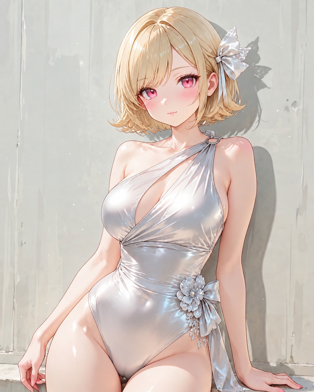 外はねボブ｜大人ワンピース水着編