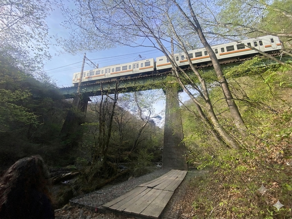 吐竜の滝の鉄橋