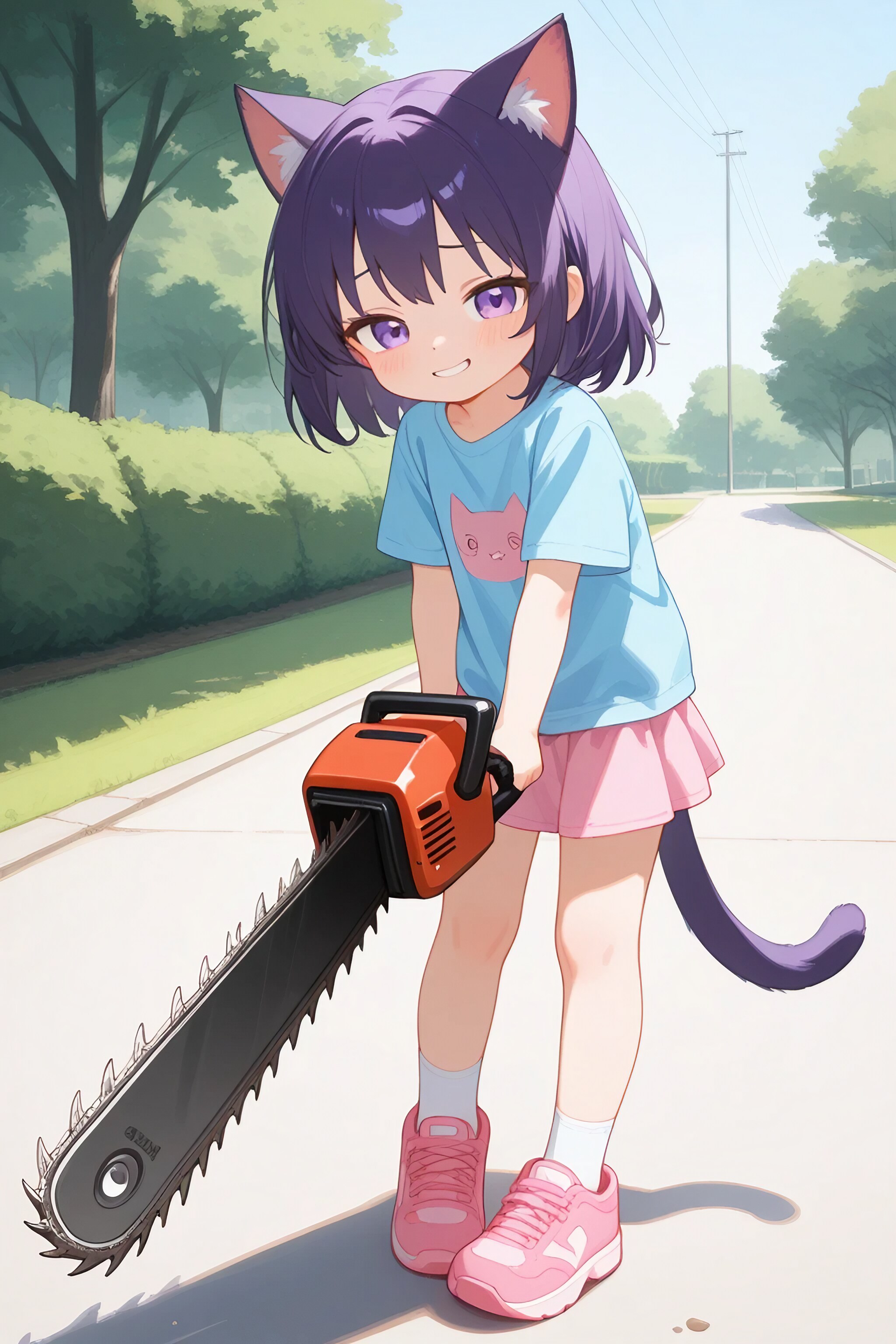 ねこみみ 068 チェーンソー