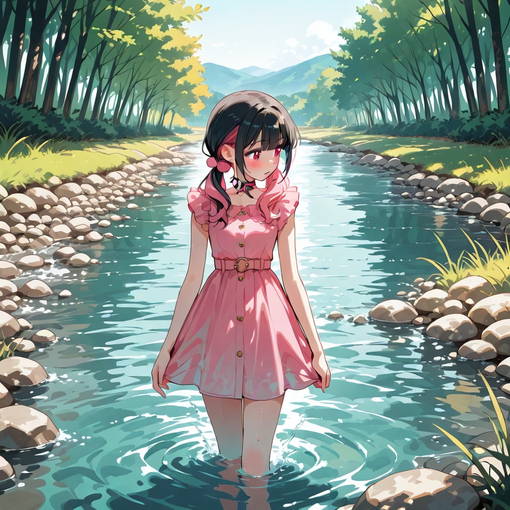 川遊び