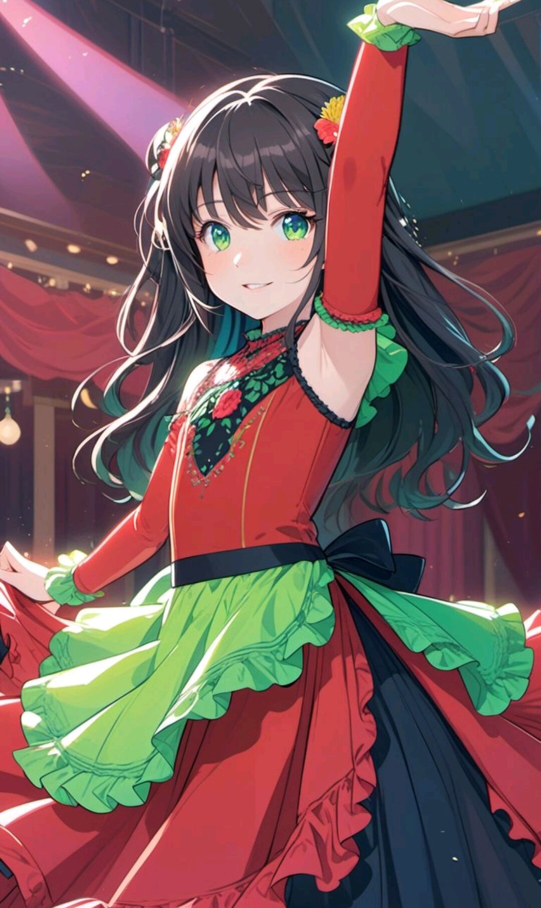 フラメンコダンサーの小さな女の子 | の人気AIイラスト・グラビア