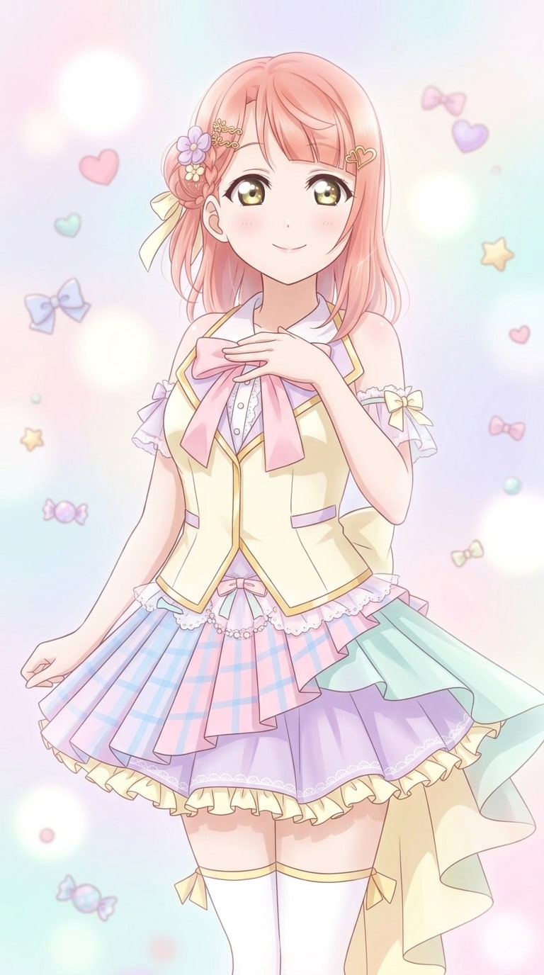 パステルカラーコーデ【3/3】 | の人気AIイラスト・グラビア