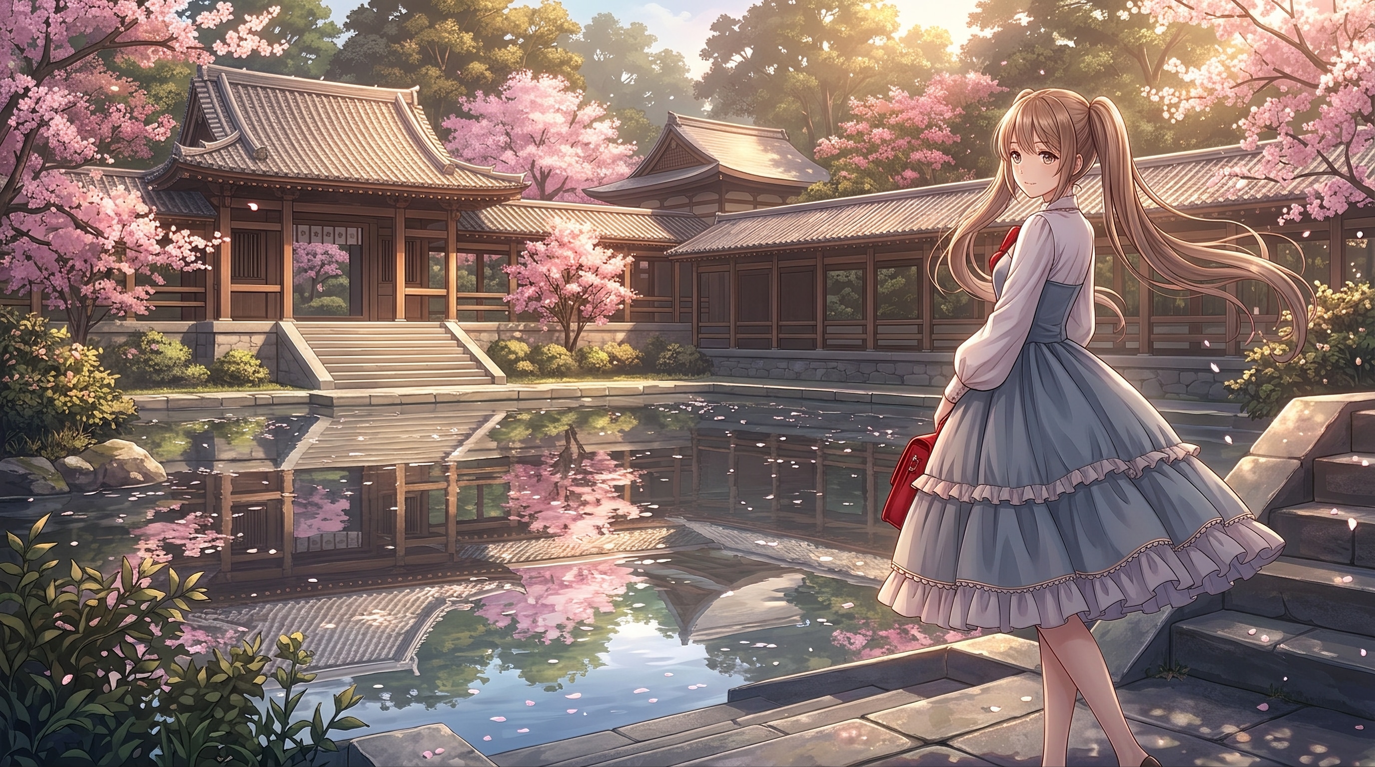 桜影水鏡回廊 | の人気AIイラスト・グラビア