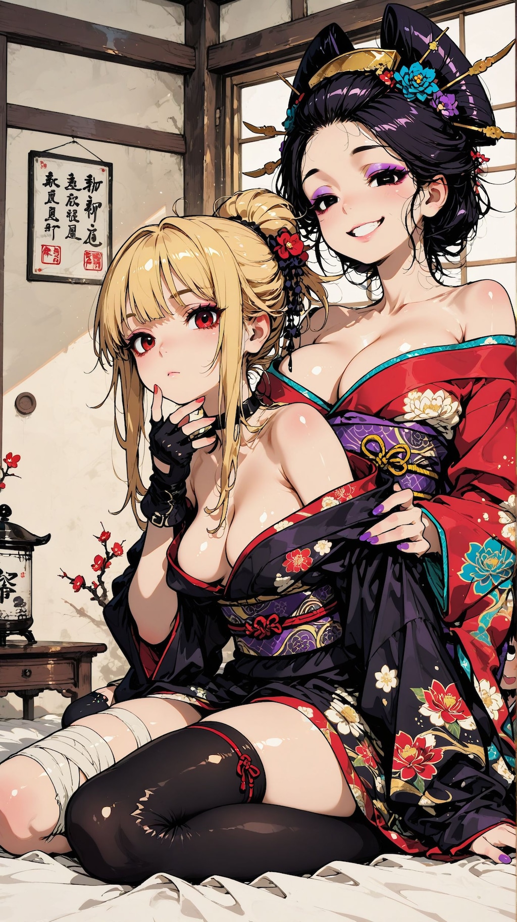 服を入れ替えて遊ぶ椿嬢