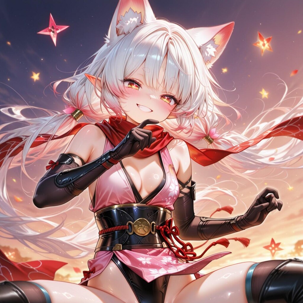 11枚）ケモ耳くノ一さん