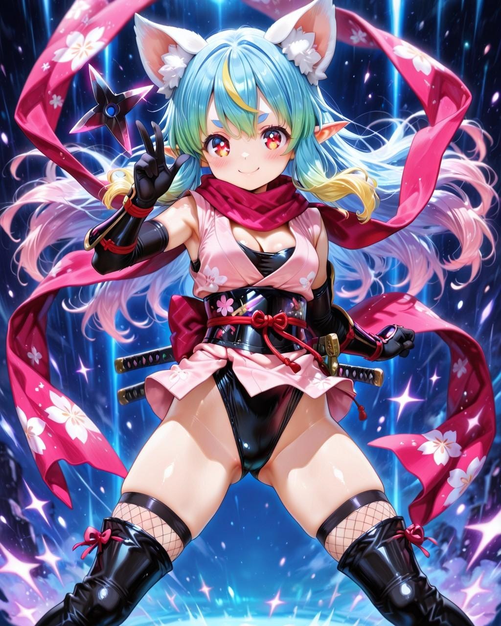 11枚）ケモ耳くノ一さん