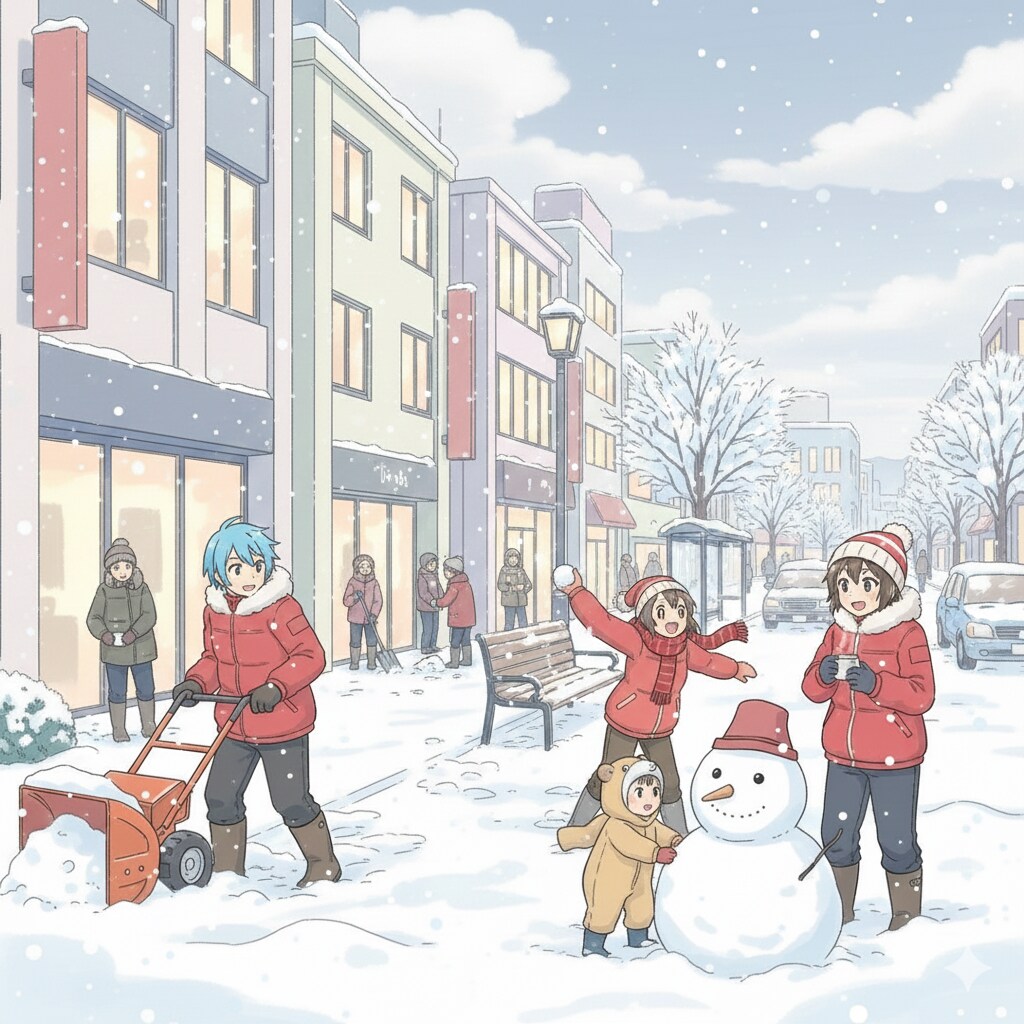 冬の北海道（日本海側）の日常