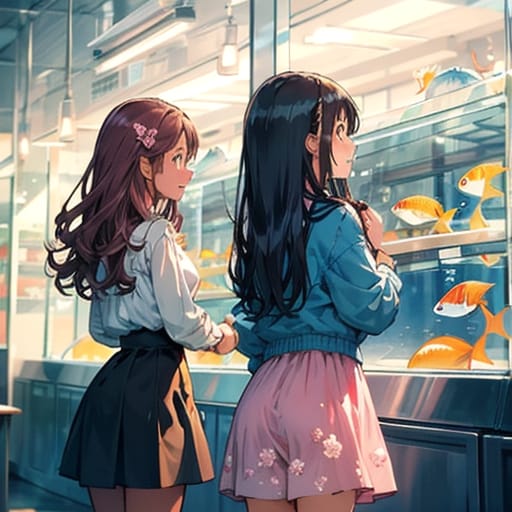 水族館ガール | の人気AIイラスト・グラビア