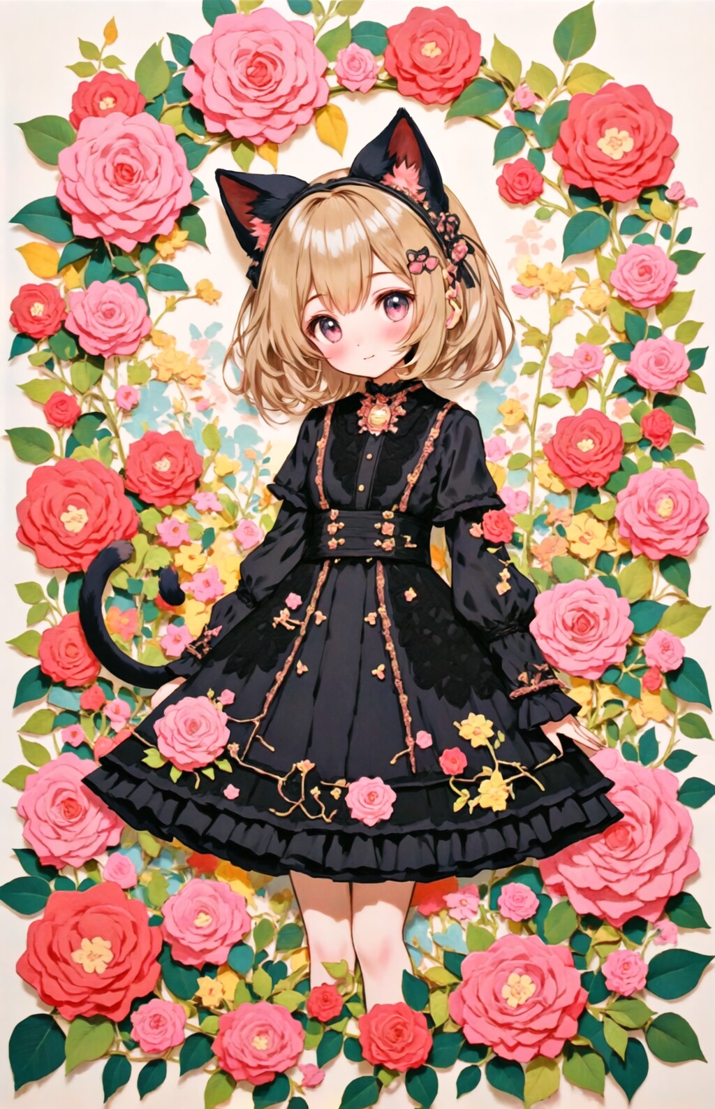 薔薇園のロリィタ