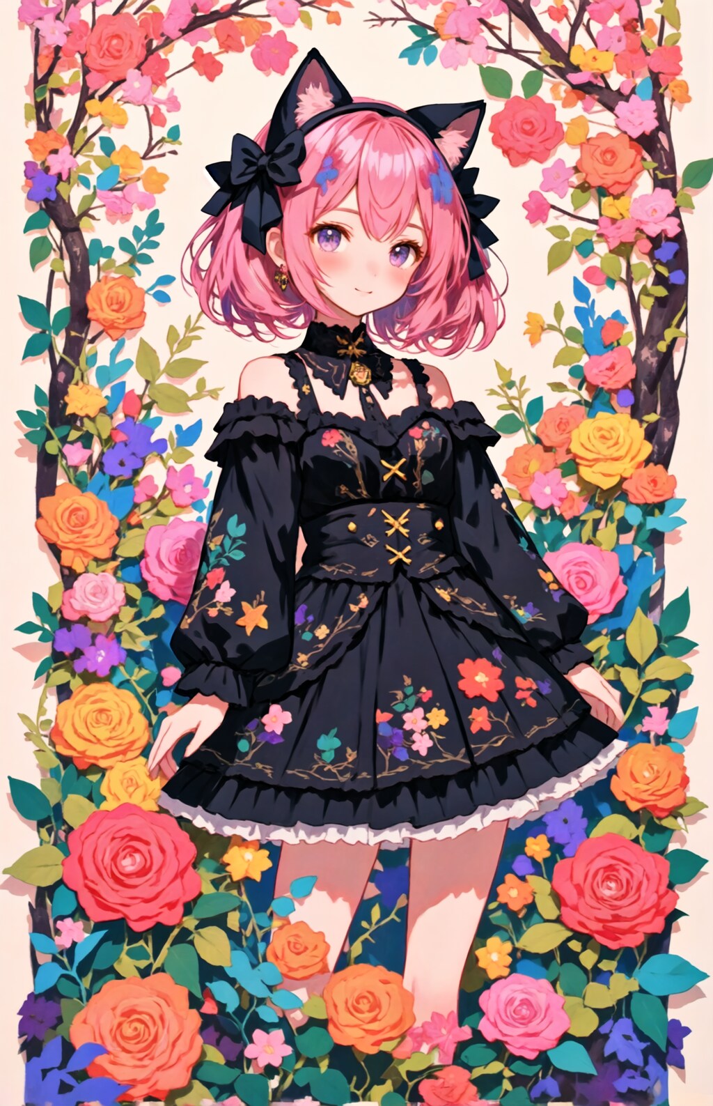 薔薇園のロリィタ