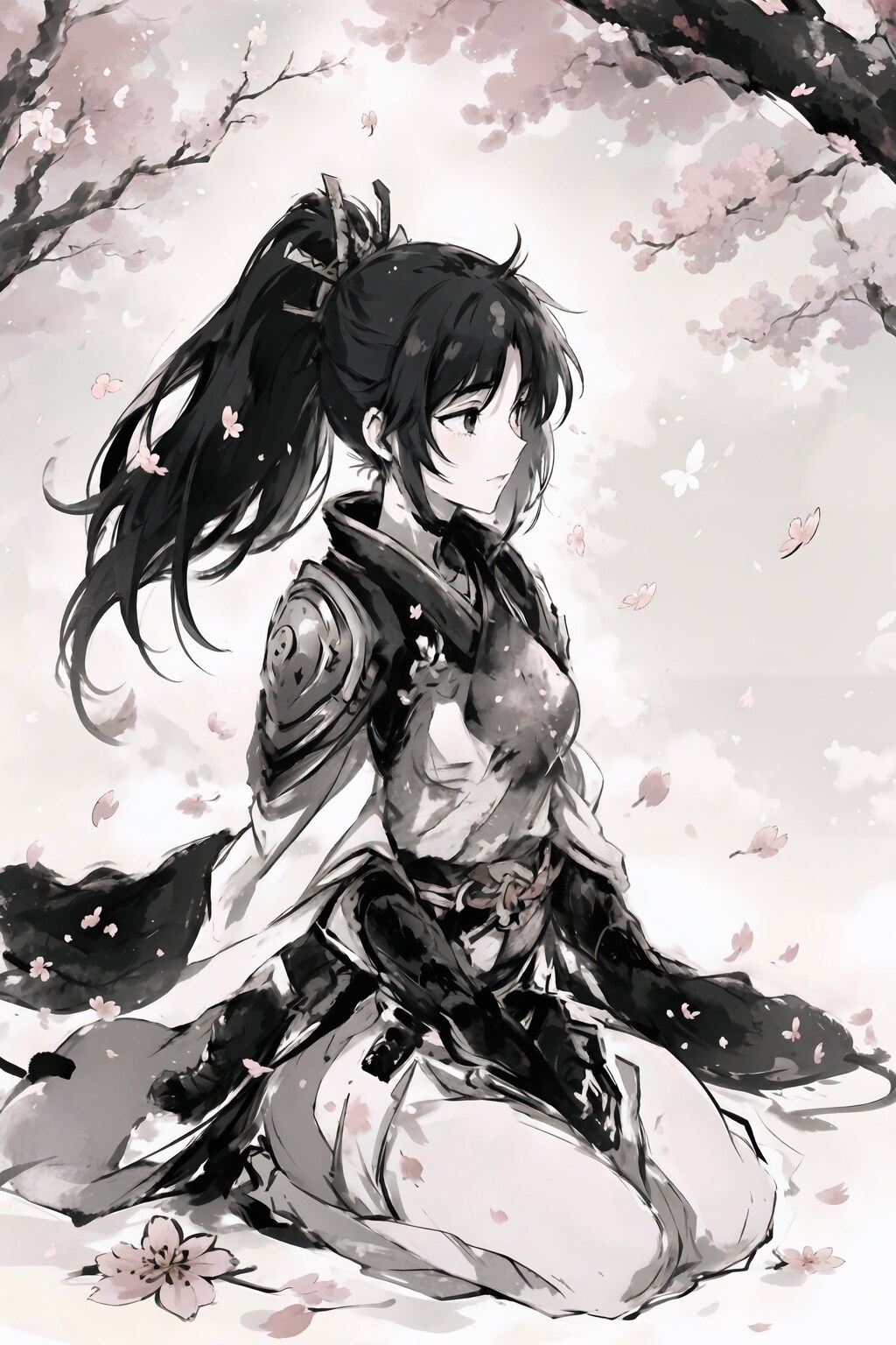 【少女×花】サムライ少女×桜