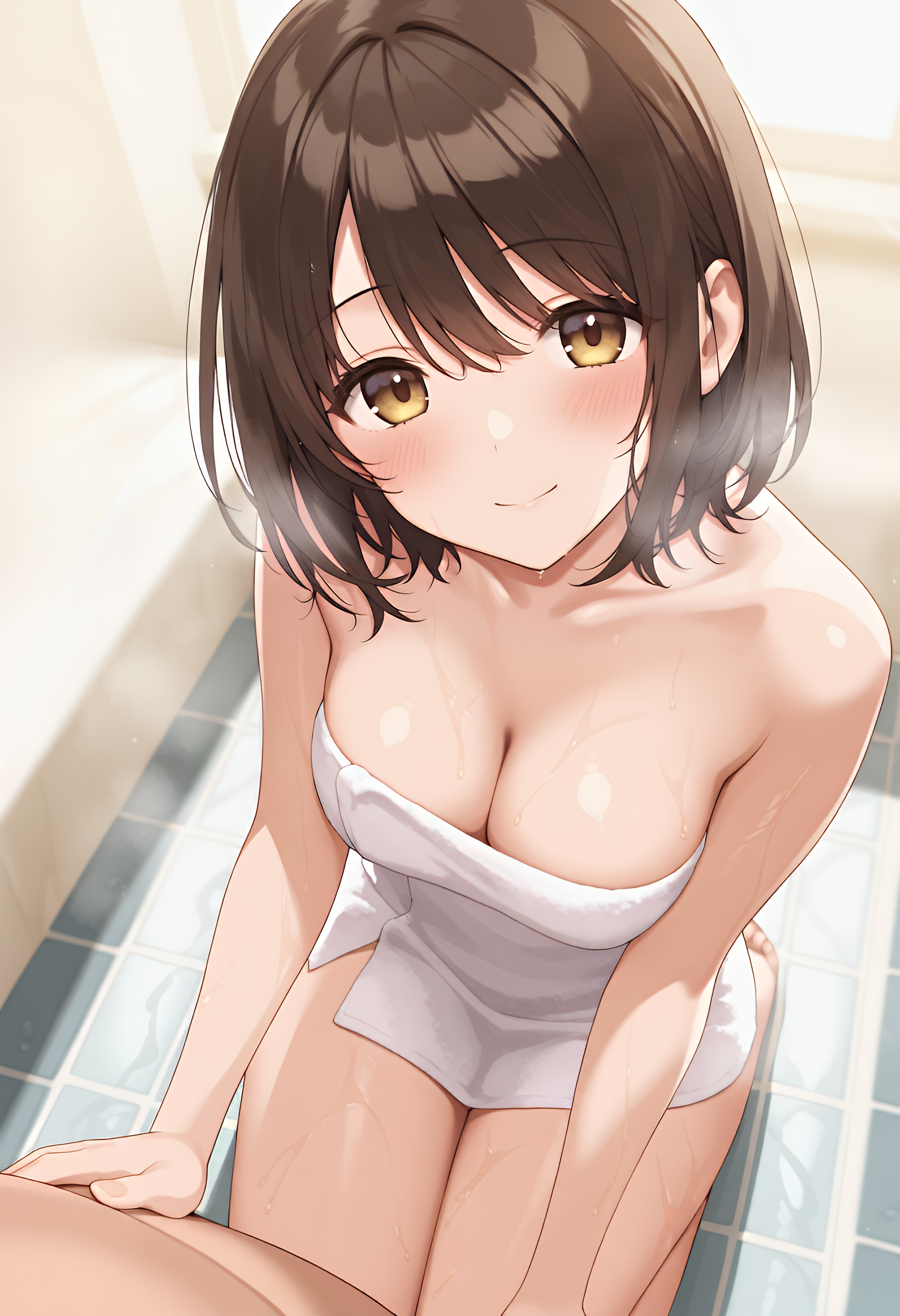 背中...流すね