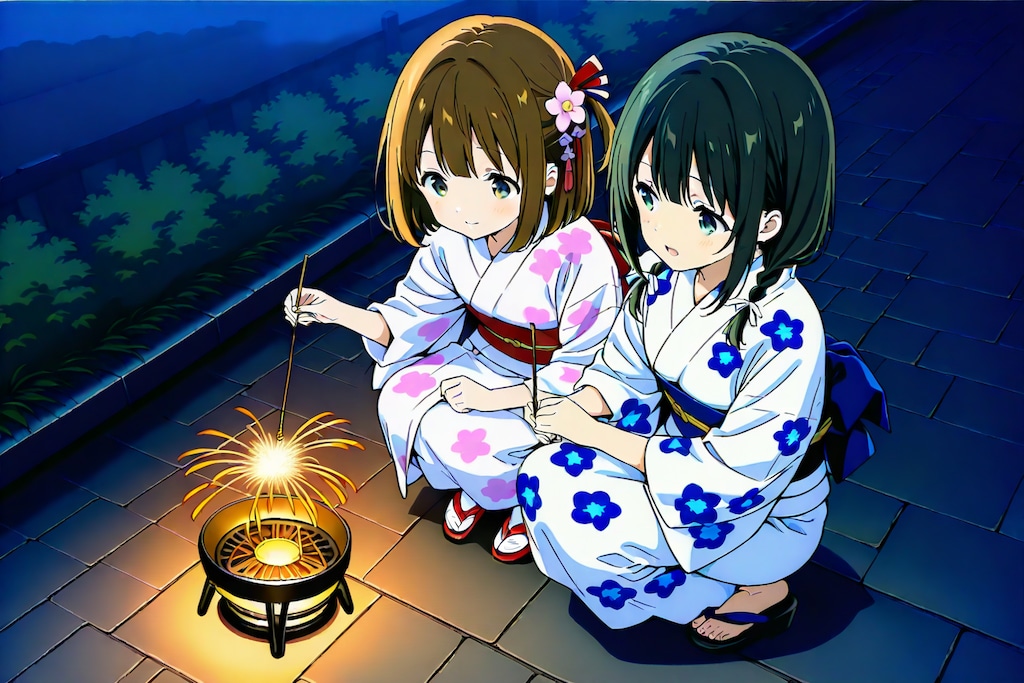 浴衣で花火(BEHIMOTH)