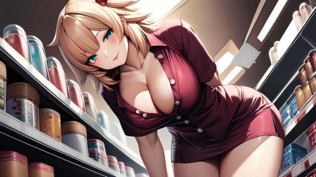 コンビニの商品目線
