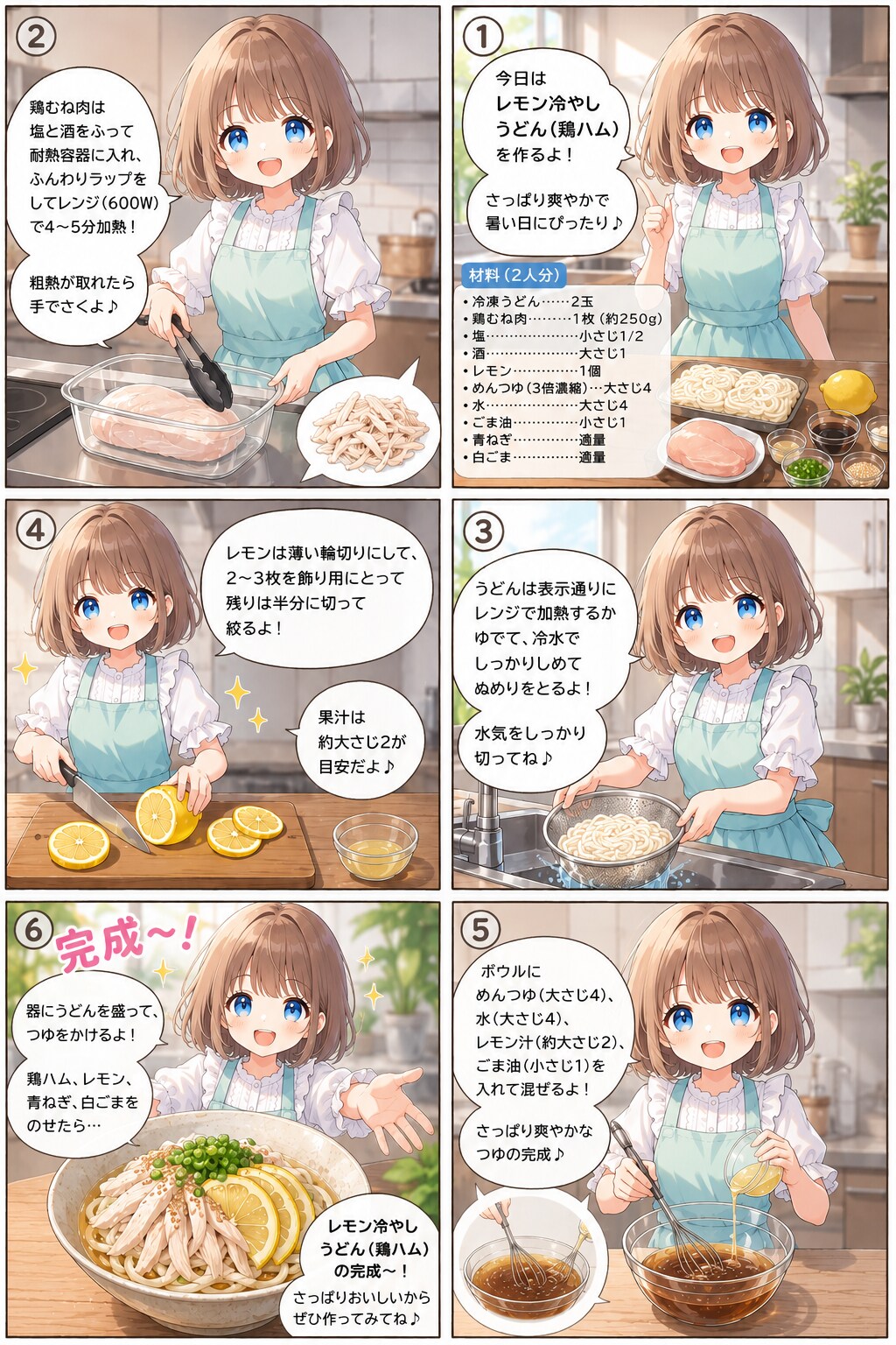 レモン冷やしうどん