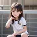 体操着-黒髪ロング(50p) 2枚目