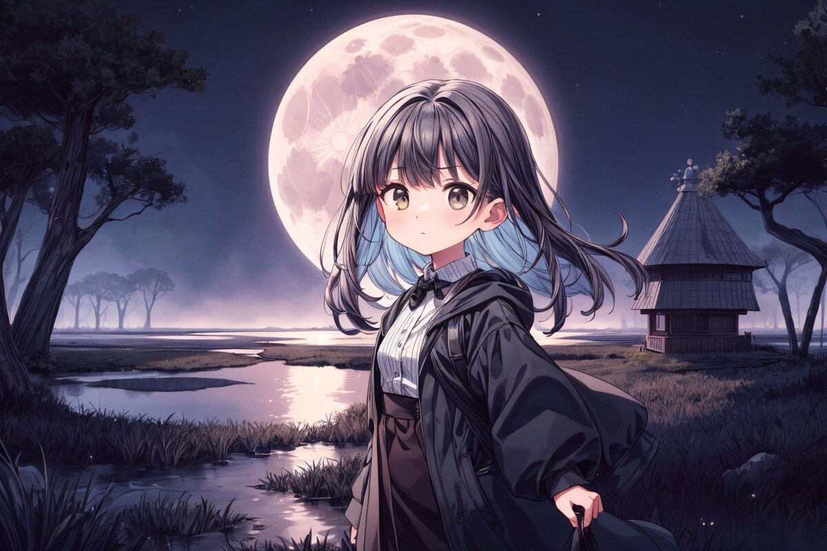 満月の夜 | の人気AIイラスト・グラビア