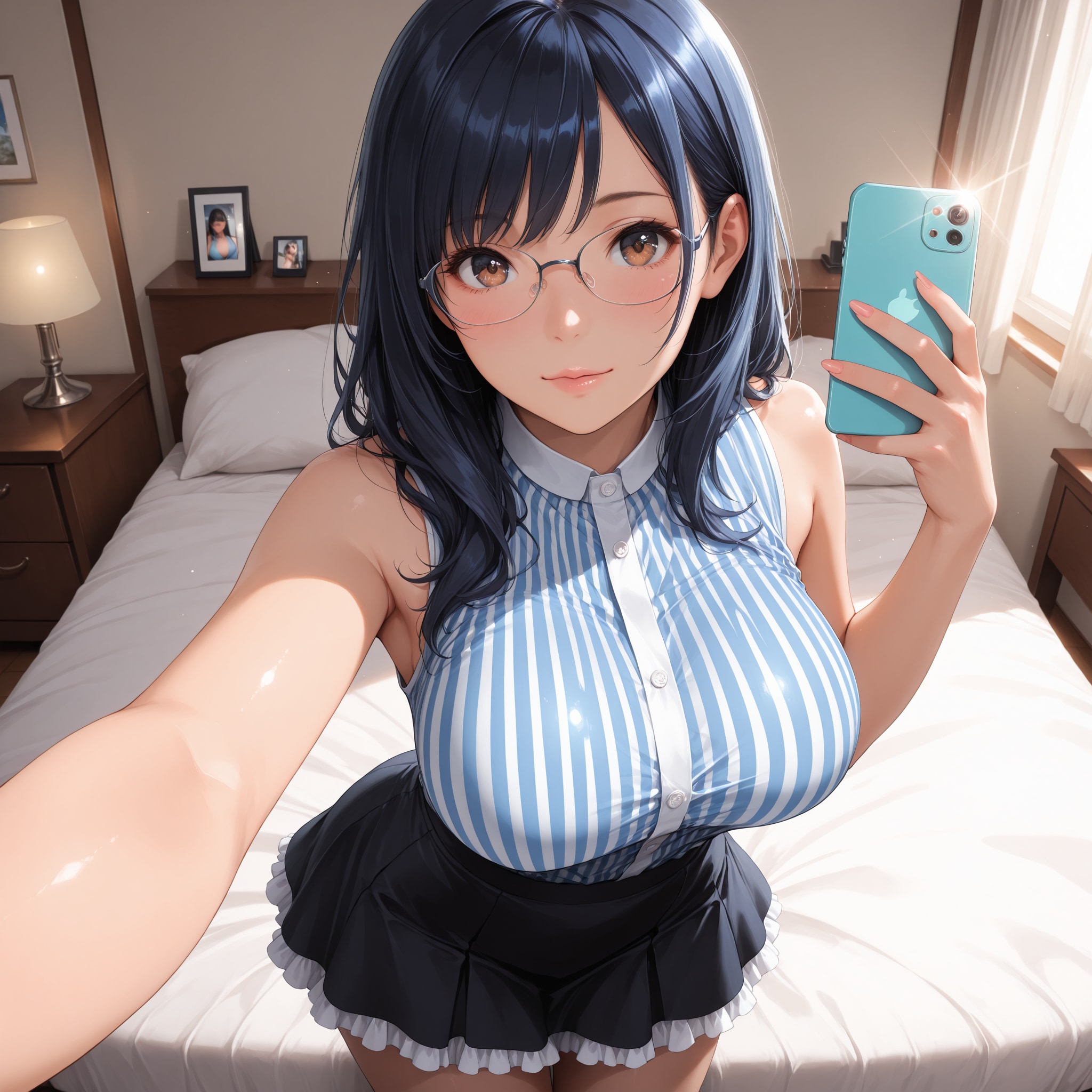 自撮り女子 | の人気AIイラスト・グラビア